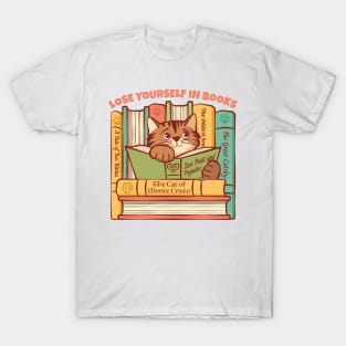 Lose Yourself in Books Kitten T-Shirt